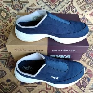 RYKÄ Blue Canvas Comfort Contour Sandal With Arch Support 9M